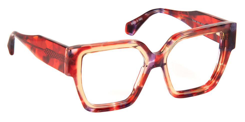 J.F. Rey® Tulsa JFR Tulsa 3552 51 - 3552 Red Confetti/Nude Eyeglasses