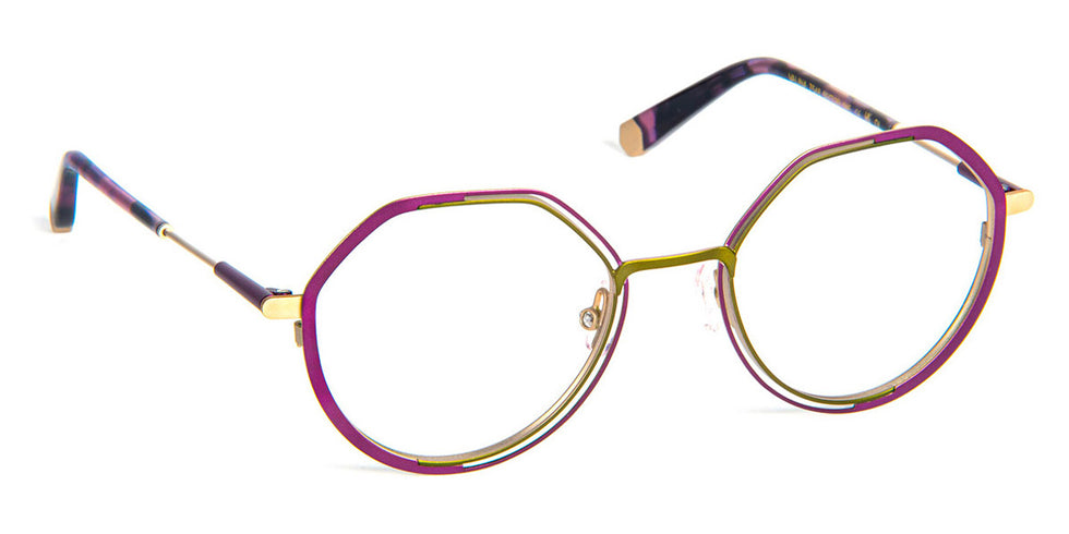 J.F. Rey® Valina JFR Valina 7548 50 - 7548 Purple/Khaki/Gold Eyeglasses