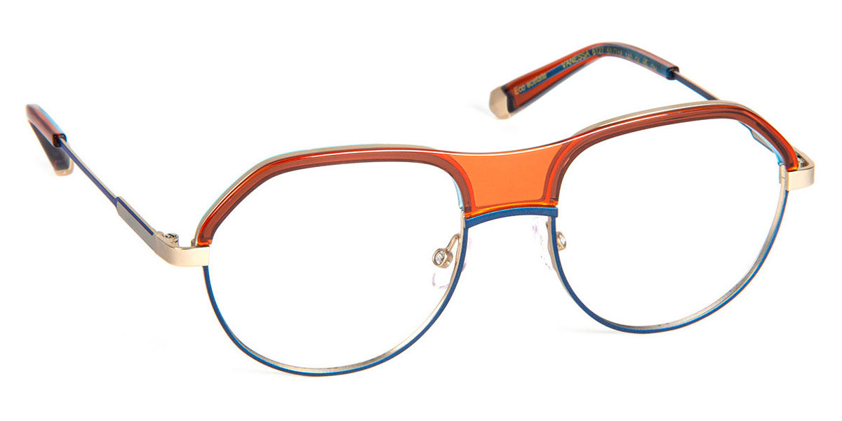 J.F. Rey® Vanessa JFR Vanessa 6127 51 - 6127 Amber/Blue/Gold Eyeglasses