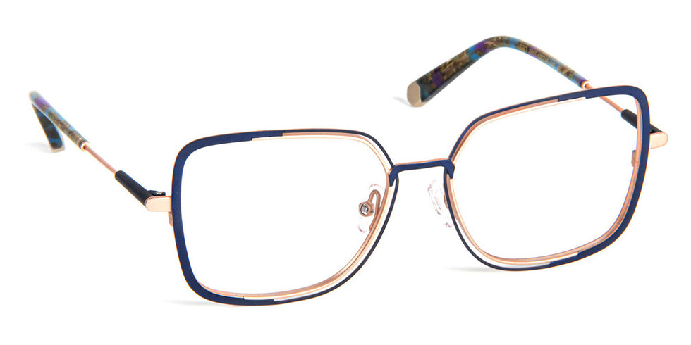 J.F. Rey® Vero JFR Vero 2855 53 - 2855 Navy/Gold Eyeglasses