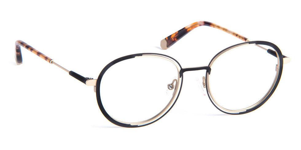 J.F. Rey® Walou JFR Walou 0050 50 - 0050 Black/Gold Eyeglasses