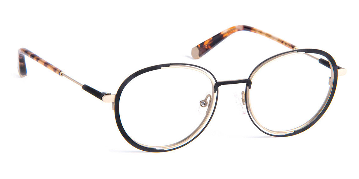 J.F. Rey® Walou JFR Walou 0050 50 - 0050 Black/Gold Eyeglasses