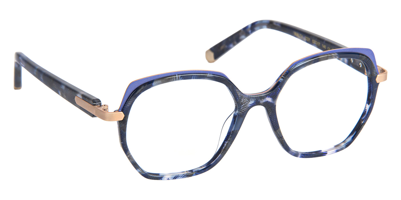 J.F. Rey® WALTY JFR WALTY 2221 52 - Demi Blue/Pink Gold Eyeglasses