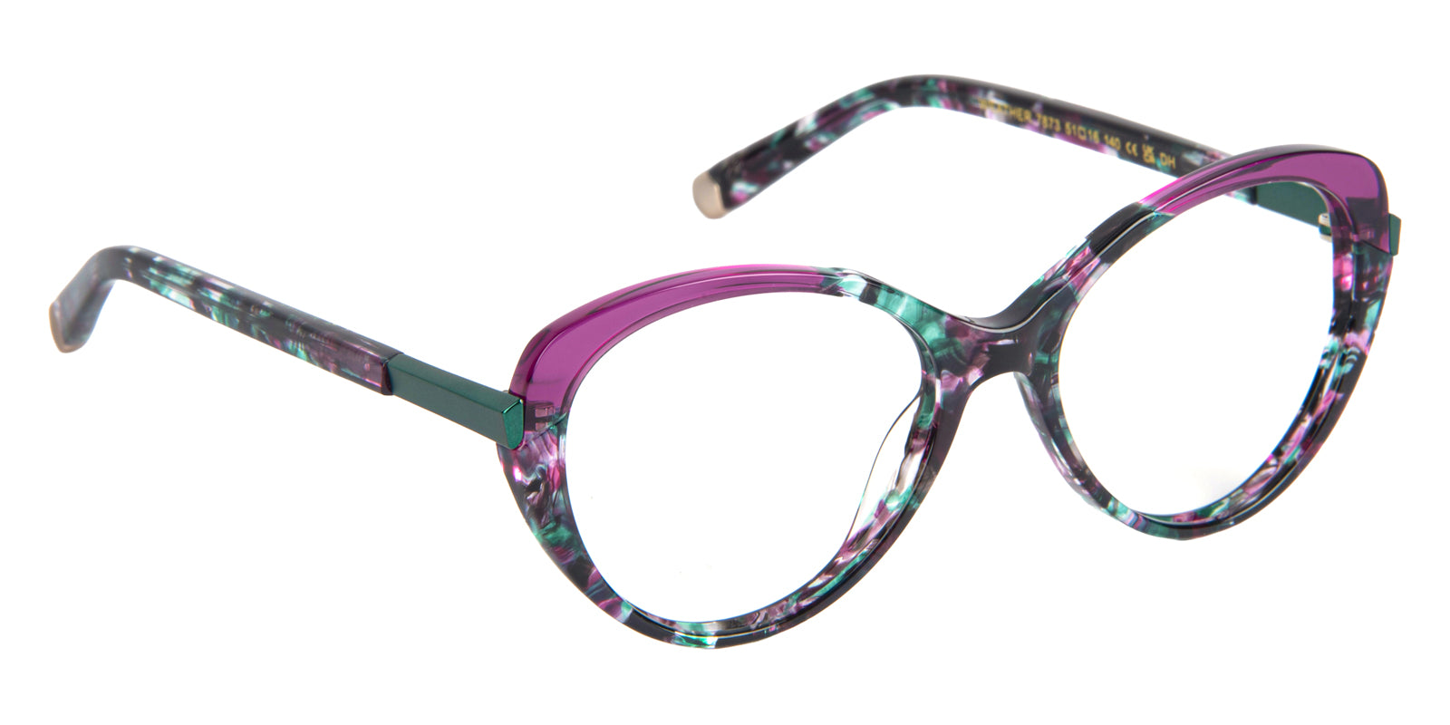 J.F. Rey® WEATHER JFR WEATHER 7873 51 - Demi/Purple/Green Eyeglasses