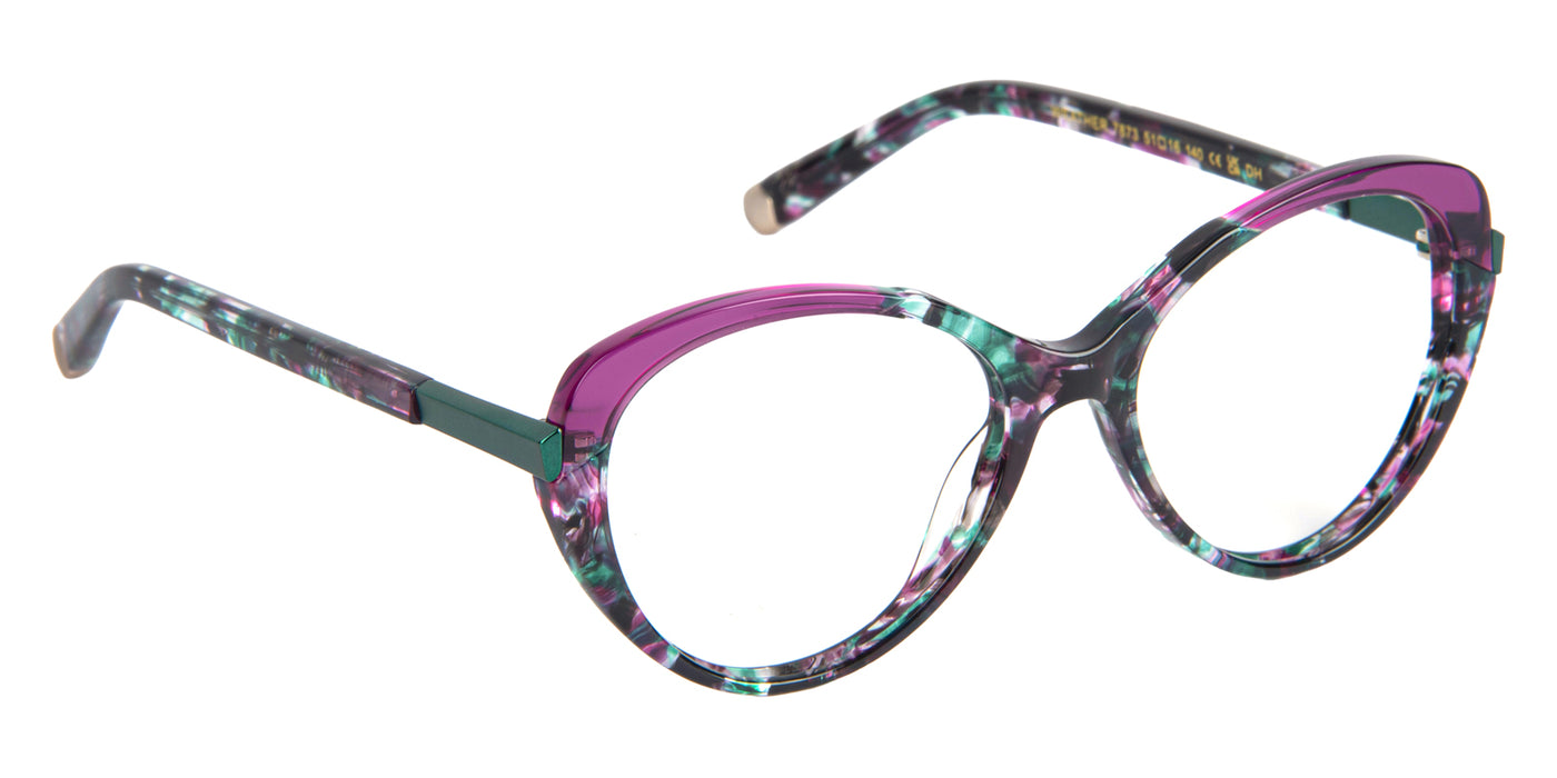 J.F. Rey® WEATHER JFR WEATHER 7873 51 - Demi/Purple/Green Eyeglasses