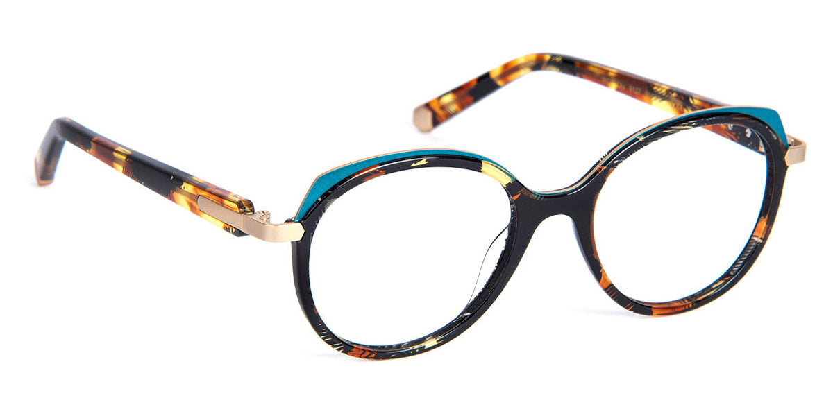 J.F. Rey® Weelou JFR Weelou 9127 50 - 9127 Demi/Duck Blue/Light Gold Eyeglasses