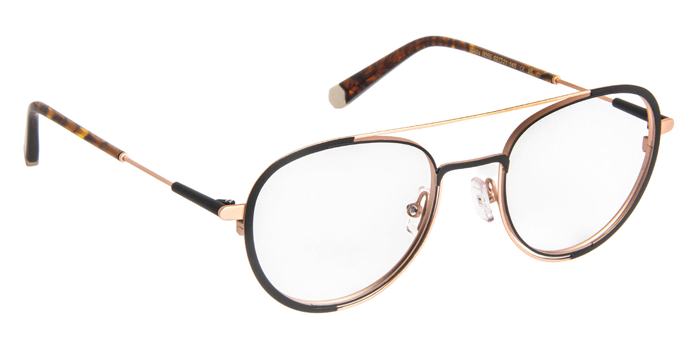 J.F. Rey® WELLA JFR WELLA 0055 52 - Black/Pink Gold Eyeglasses