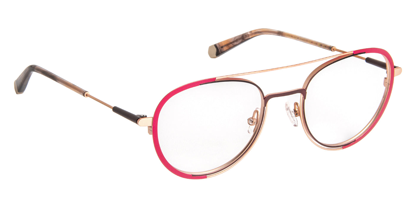 J.F. Rey® WELLA JFR WELLA 3236 52 - Burgundy/Pink/Gold Eyeglasses