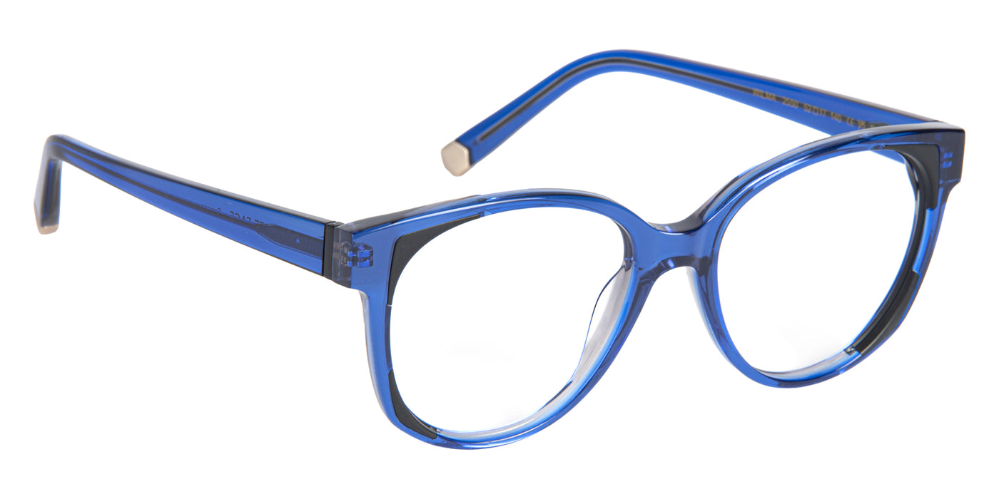 J.F. Rey® WILMA JFR WILMA 2550 52 - Blue/Satin Black Eyeglasses