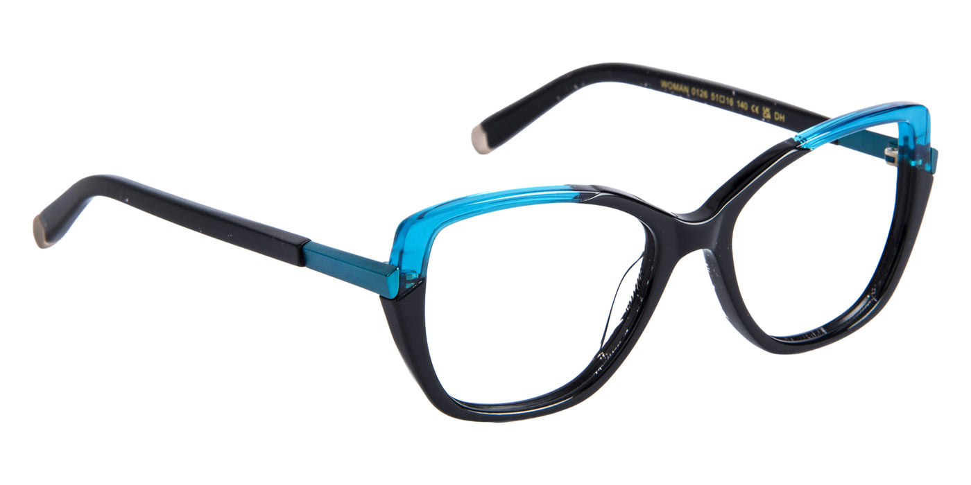 J.F. Rey® WOMAN JFR WOMAN 126 51 - Black/Turquoise Eyeglasses