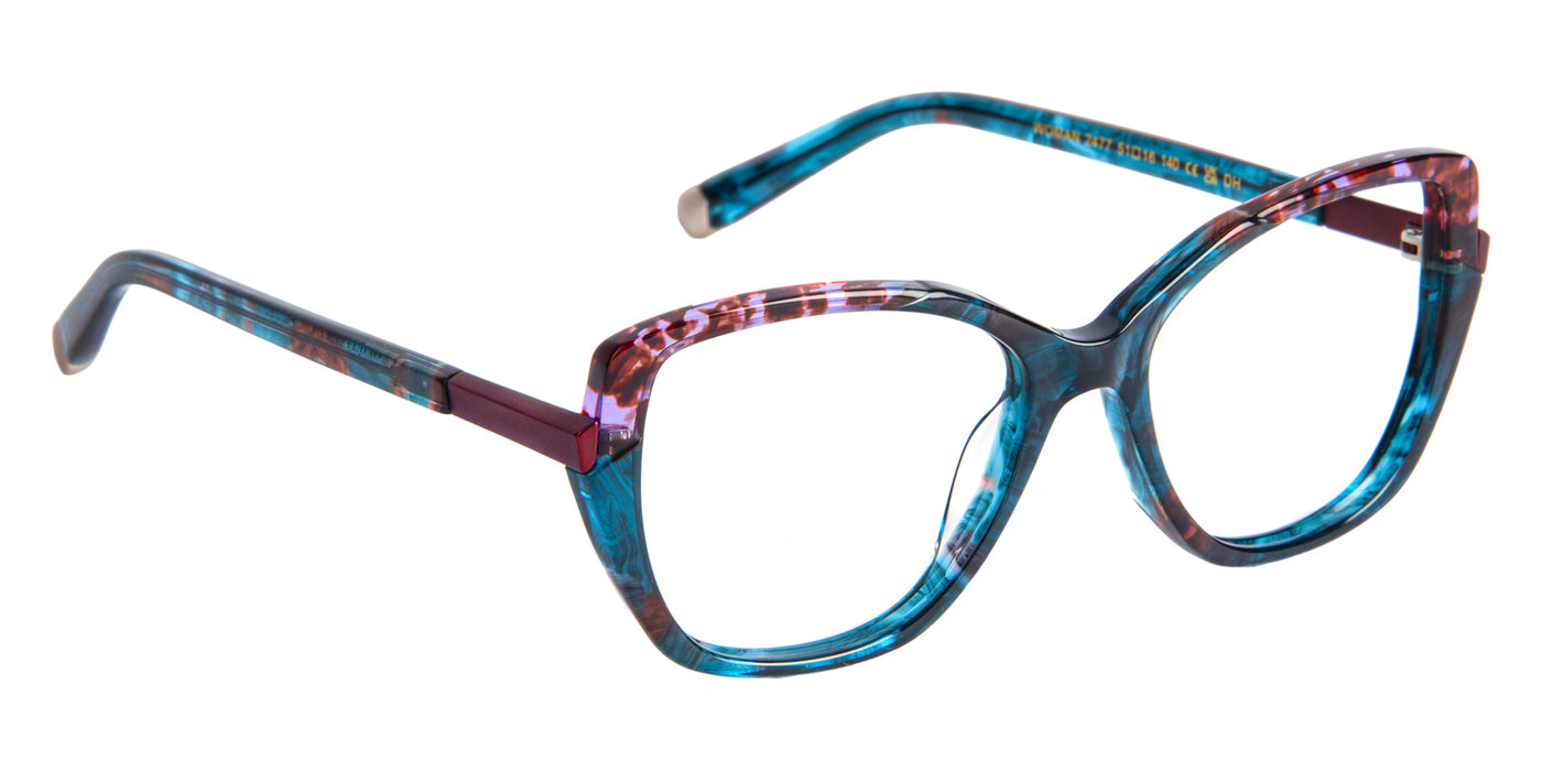 J.F. Rey® WOMAN JFR WOMAN 2477 51 - Demi Blue/Purple/Cherry Eyeglasses
