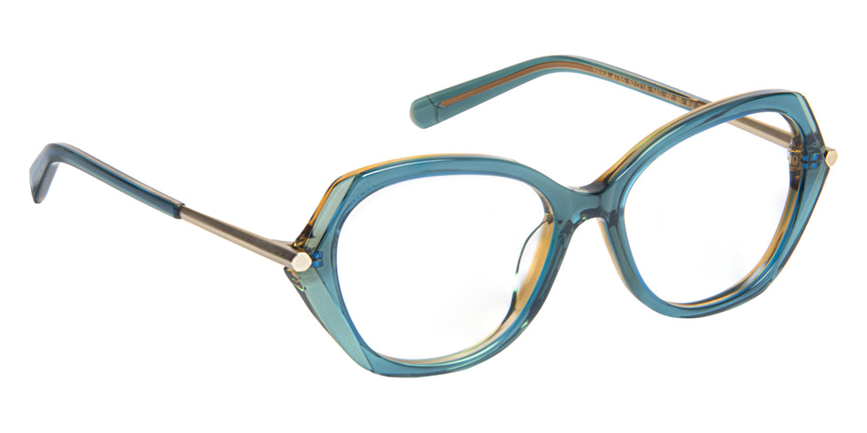 J.F. Rey® YARA JFR YARA 4755 52 - Green/Brown/Light Gold Eyeglasses