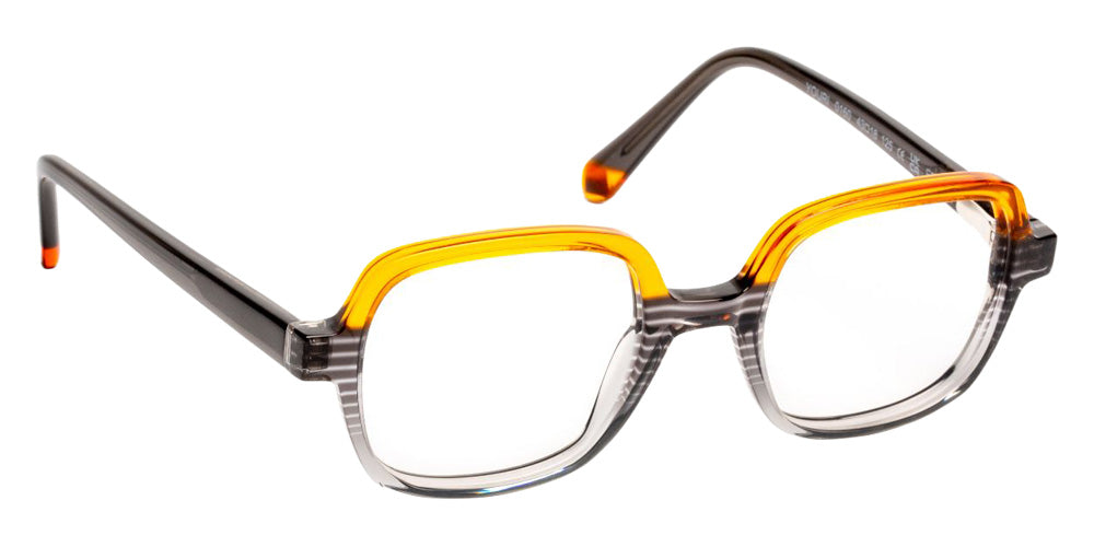 J.F. Rey® Youri Square Eyeglasses - Striped Gray/Orange