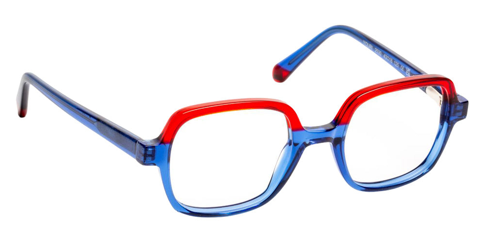 J.F. Rey® Youri Square Eyeglasses - Blue/Red