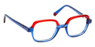 J.F. Rey® Youri Square Eyeglasses - Blue/Red
