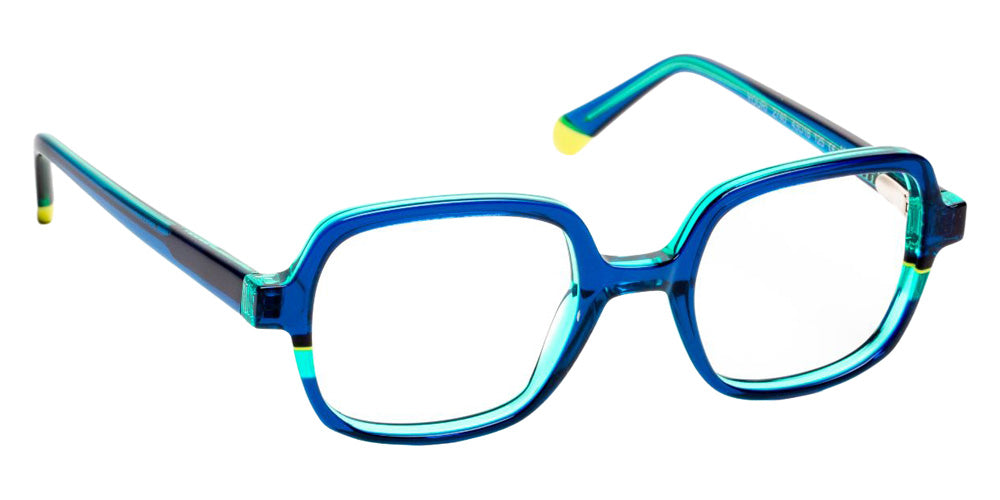 J.F. Rey® Youri Square Eyeglasses - Blue/Green