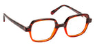 J.F. Rey® Youri Square Eyeglasses - Red Tortoiseshell