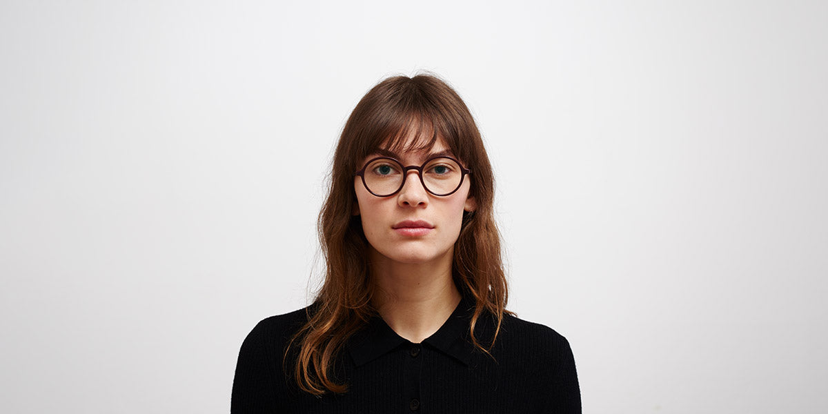 Mykita® JOJO MYK JOJO C126 Burgundy/Silk Purple Broncco 47 - C126 Burgundy/Silk Purple Broncco Eyeglasses