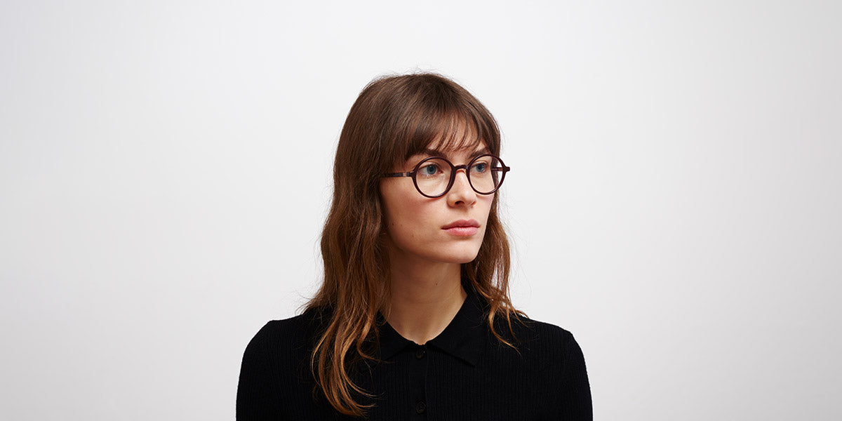 Mykita® JOJO MYK JOJO C126 Burgundy/Silk Purple Broncco 47 - C126 Burgundy/Silk Purple Broncco Eyeglasses