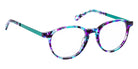 J.F. Rey® Chichi Eyeglasses - 2575 - Blue Tortoiseshell/Turquoise/F