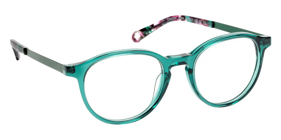 J.F. Rey® Chichi Eyeglasses - 4060 - Green/Tortoiseshell/F