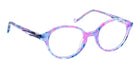 J.F. Rey® Groove Eyeglasses - 2080 - Floral Blue/Pink