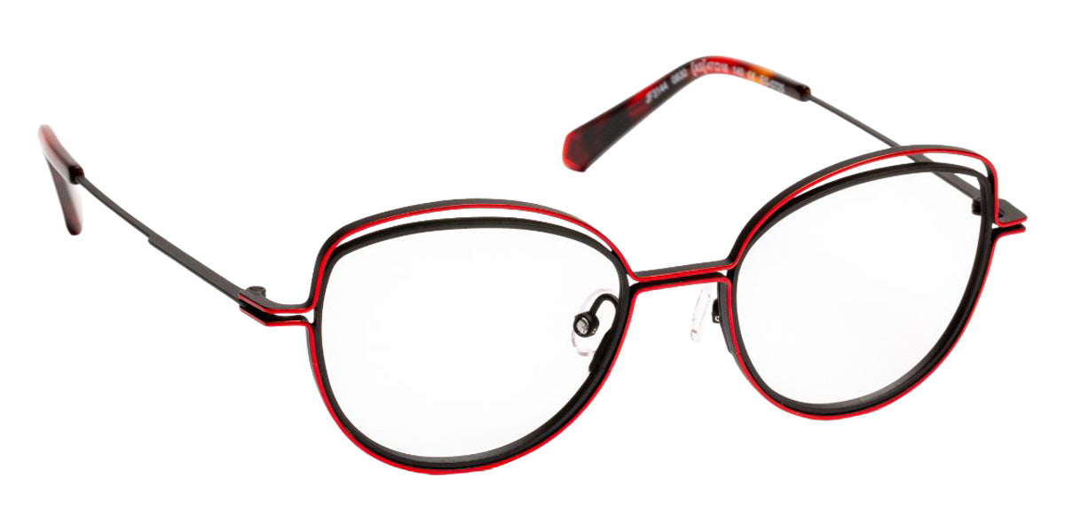 J.F. Rey® JF3144 Eyeglasses - 830 - Black/Red