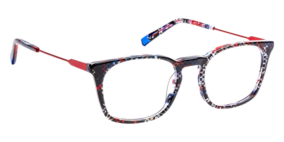 J.F. Rey® Smile Eyeglasses - 30 - Checkered Black/Blue/Red