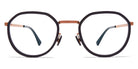 Mykita® JUSTUS MYK JUSTUS A37 Shiny Copper/Black 48 - A37 Shiny Copper/Black Eyeglasses