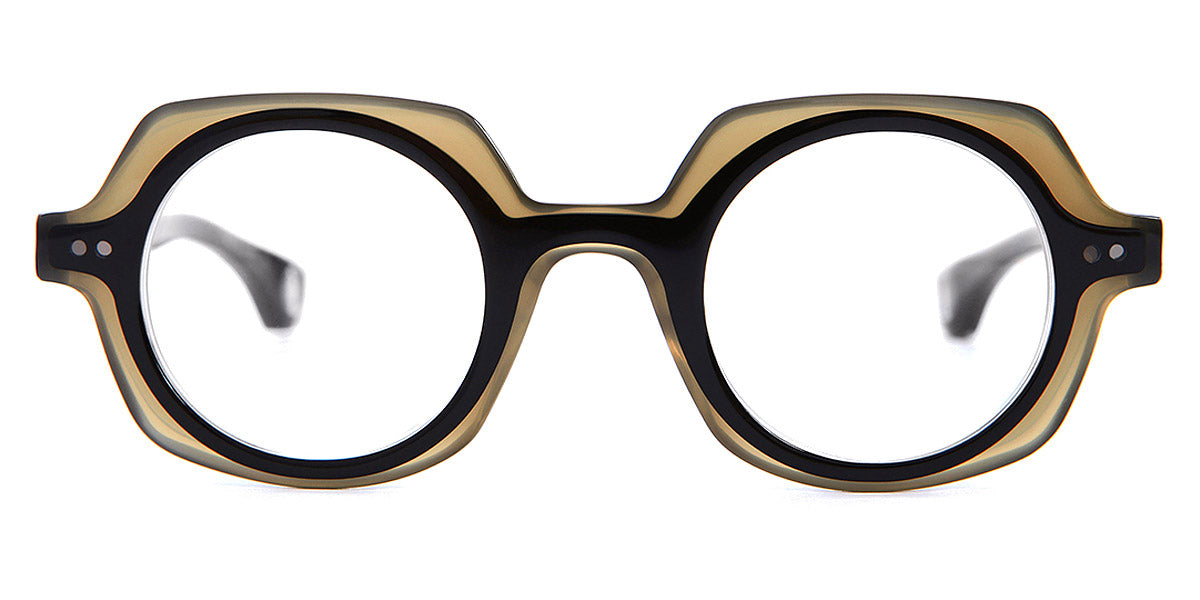 Blake Kuwahara® KAHN BLK KAHN BLACK 44 - BLACK Eyeglasses