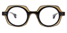 Blake Kuwahara® KAHN BLK KAHN BLACK 44 - BLACK Eyeglasses