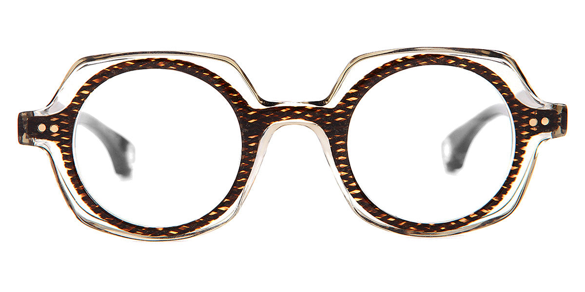 Blake Kuwahara® KAHN BLK KAHN BROWN WEAVE 44 - BROWN WEAVE Eyeglasses