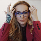 Kirk & Kirk® CAREY KK CAREY VIOLET 53 - Violet Eyeglasses