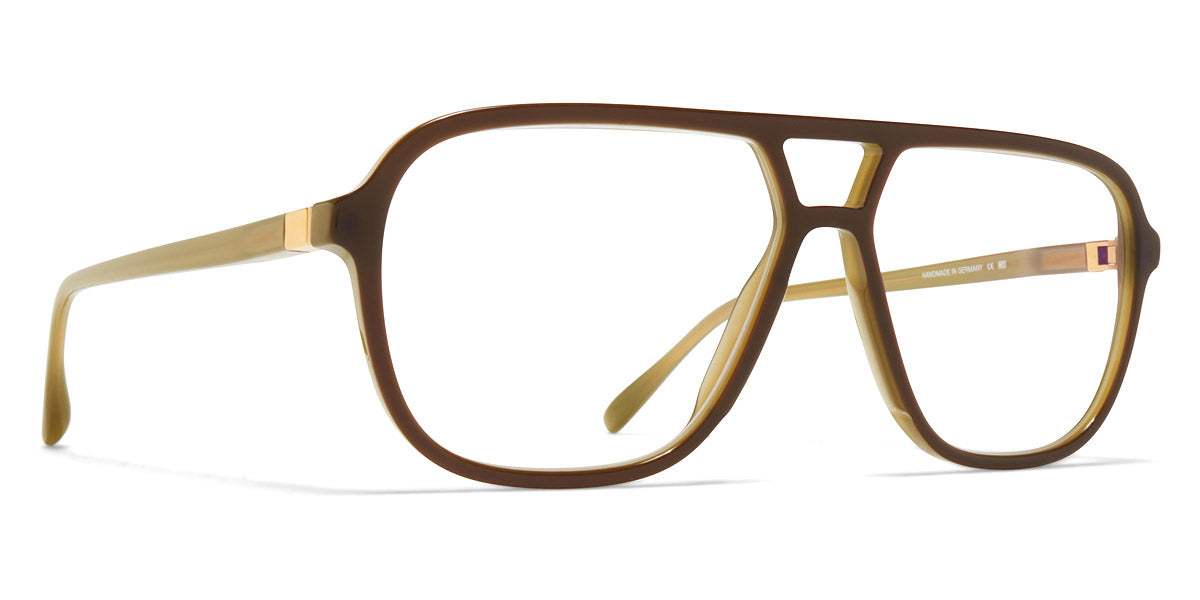Mykita® KAMI MYK KAMI C167 Green Dark Brown/Silk Gold 57 - C167 Green Dark Brown/Silk Gold Eyeglasses