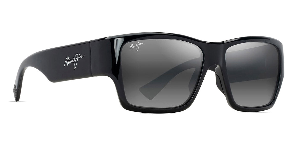 Maui Jim® Ka‘olu MAU Ka‘olu 614-02 57 - Black/Shiny / Neutral Grey Sunglasses