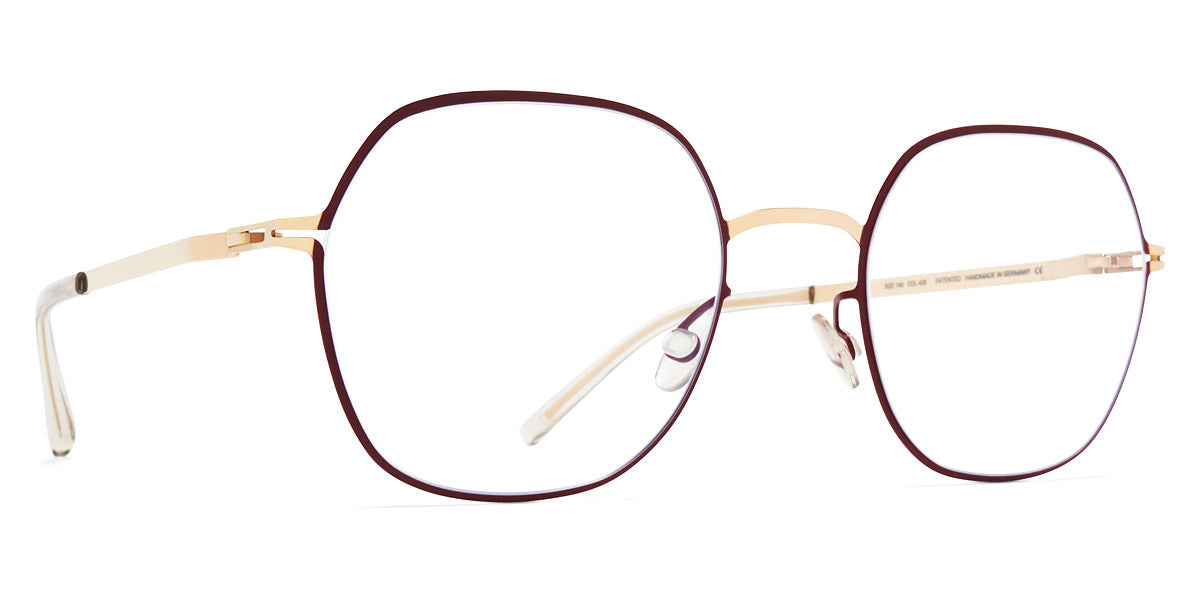 Mykita® KARI MYK KARI Champagne Gold/Cranberry 50 - Champagne Gold/Cranberry Eyeglasses