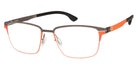 Ic! Berlin® Kenny Large ICB Kenny Large gla00000000000000313 56 - Graphite-Flame Valley Eyeglasses