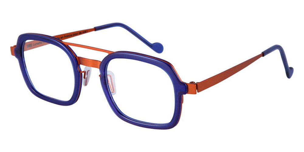 NaoNed® Kerdoniz NAO Kerdoniz 42BT 48 - Transparent China Blue / Rusty Orange Eyeglasses