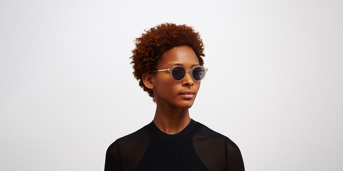 Mykita® KETILL MYK KETILL C185 Matte Champagne/Shiny Graphite / Polarized Pro Hi-Con Grey 48 - C185 Matte Champagne/Shiny Graphite / Polarized Pro Hi-Con Grey Sunglasses