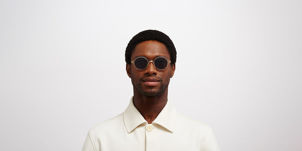 Mykita® KETILL MYK KETILL C185 Matte Champagne/Shiny Graphite / Polarized Pro Hi-Con Grey 48 - C185 Matte Champagne/Shiny Graphite / Polarized Pro Hi-Con Grey Sunglasses