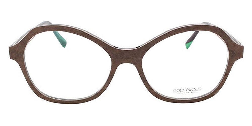 Gold & Wood® KIRA G&W KIRA 42 51 - 42 - Glossywood/Brown Bird'S Eye Maple/Brown Tanganyika/Hazelnut Bolivar Eyeglasses