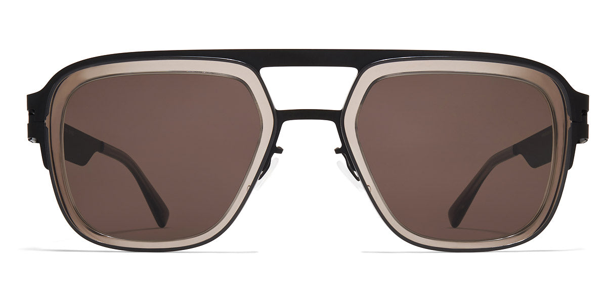 Mykita® KNOX MYK KNOX A77 Black/Clear Ash / Brown Solid 54 - A77 Black/Clear Ash / Brown Solid Sunglasses