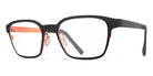 Blackfin® KODIAK BLF KODIAK 814 50 - Blackfin Black/Paprika Orange Eyeglasses
