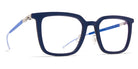 Mykita® KOLDING MYK KOLDING MHL3-Navy/Shiny Silver/Yale Bl 49 - MHL3-Navy/Shiny Silver/Yale Bl Eyeglasses