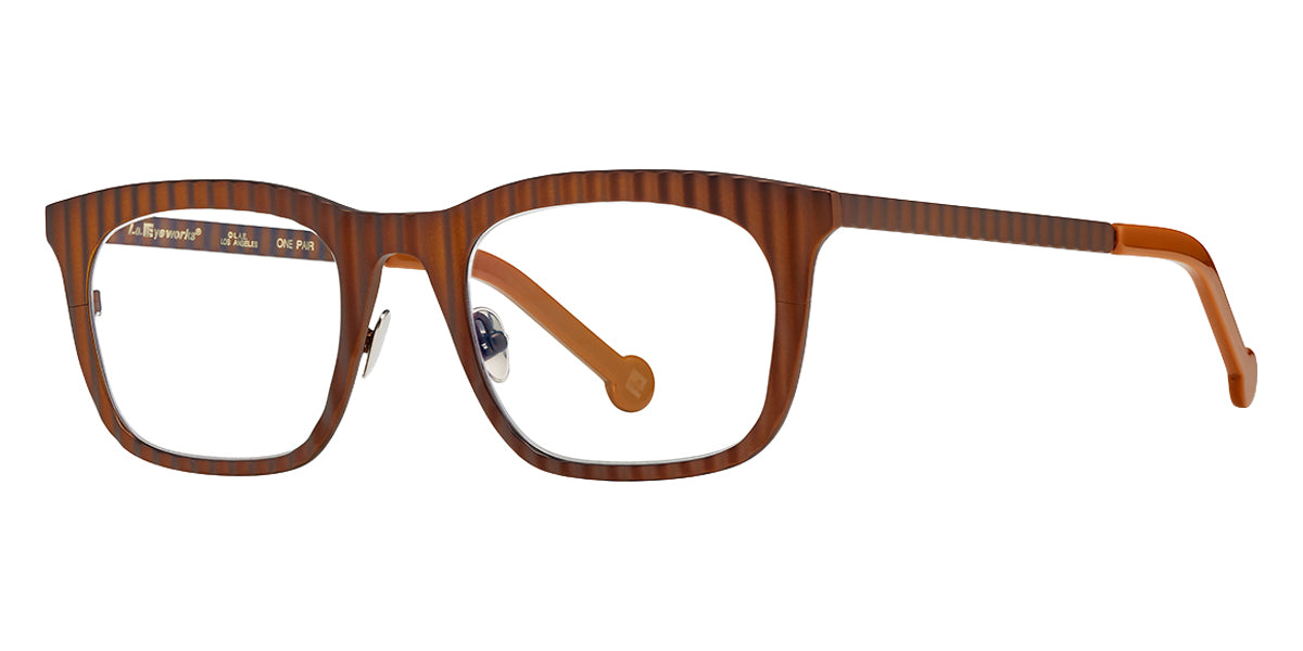 L.A.Eyeworks® TRAIN LA TRAIN 467M 53 - 467M Brown Matte Eyeglasses