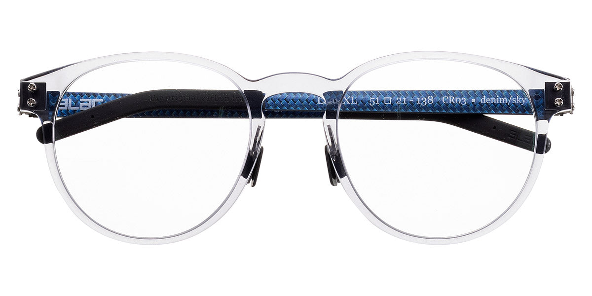 BLAC® LAAX-XL BLAC LAAX XL CR03 51 - Crystal / Crystal Eyeglasses