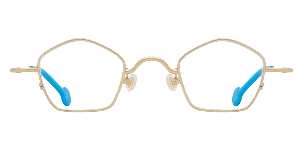 L.A. Eyeworks® Casoni Geometric Eyeglasses - 421 Shiny Gold