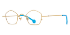 L.A. Eyeworks® Casoni Geometric Eyeglasses - 421 Shiny Gold