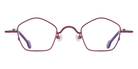 L.A. Eyeworks® Casoni Geometric Eyeglasses - 463 Deep Eggplant Satin