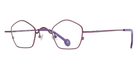 L.A. Eyeworks® Casoni Geometric Eyeglasses - 463 Deep Eggplant Satin